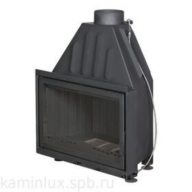 Каминная топка Экокамин Альфа 800 B черный шамот